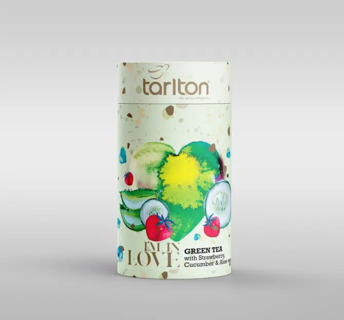 TARLTON Green Love Strawberry, Cucumber & Aloe vera papír 100 g