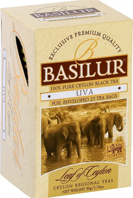 BASILUR Leaf of Ceylon Uva přebal 25x2g
