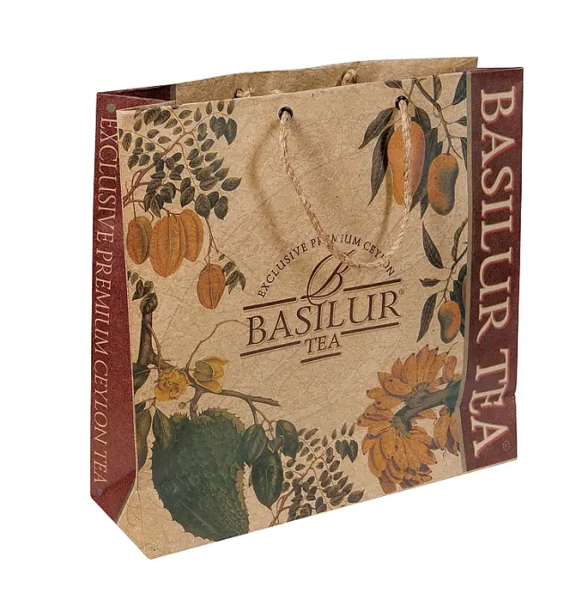 BASILUR papírová taška velká 34cm x 30cm x 14 cm