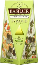 BASILUR Bouquet Green Freshness Pyramid 15x2g