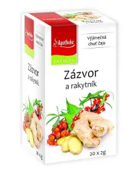 APOTHEKE Zázvor a rakytník 20x2g