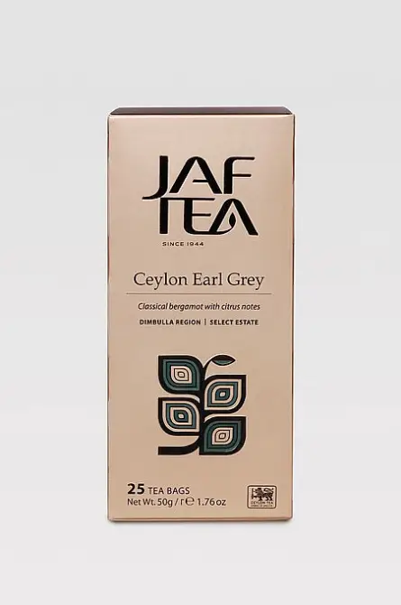 JAFTEA Black Ceylon Earl Grey nepřebal 25x2g