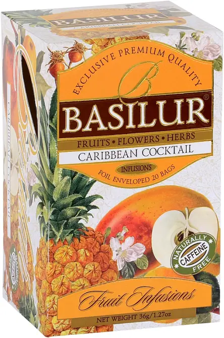 BASILUR Fruit Caribbean Cocktail přebal 25x1,8g