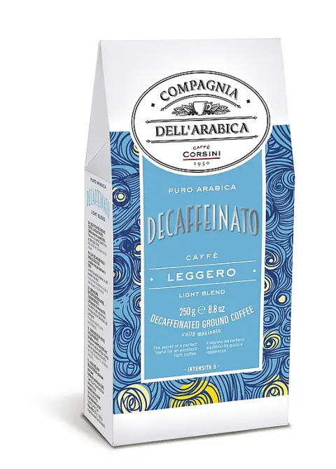 Corsini Pure Arabica Decaffeinato mletá 250g