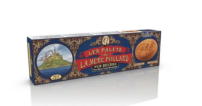 La Mére Poulard Pure Butter French Shortbread papír 125g
