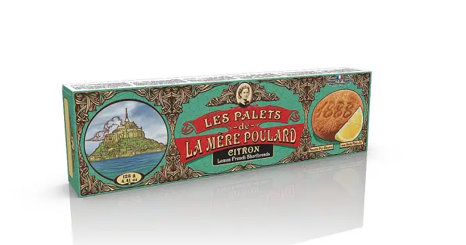 La Mére Poulard Lemon French shortbread papír 125g