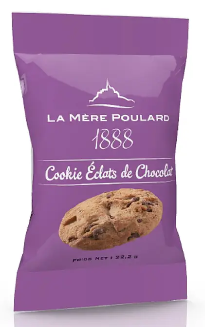La Mére Poulard Sables Eclats Chocolate Chip Cookie 1 biscuit 22,2g