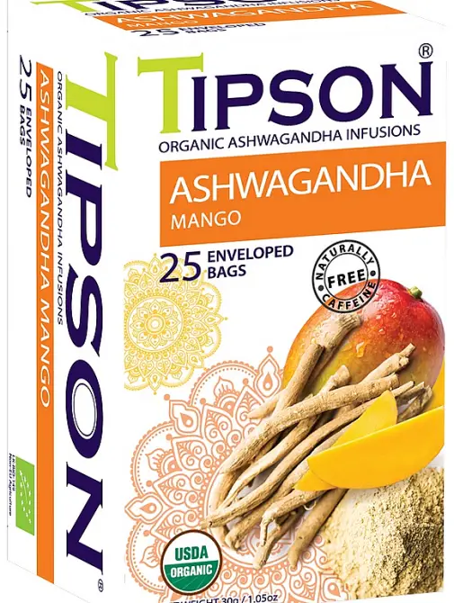 TIPSON BIO Ashwagandha Mango 25x1,2g