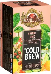 BASILUR Cold Brew Cherry Lime přebal 20x2g