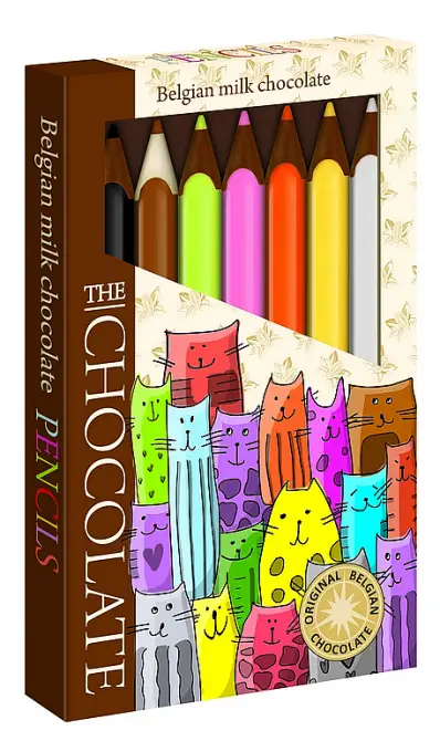 SEVERKA Čokoládové pastelky - Kočičky 100g