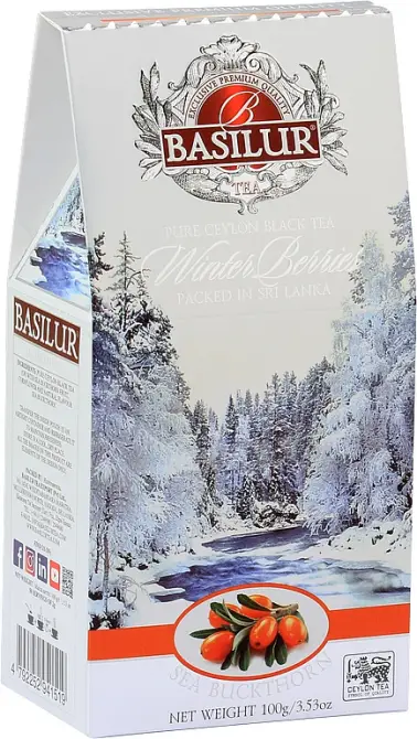 BASILUR Winter Berries Sea Buckthorn papír 100g