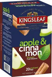 KINGSLEAF Apple & Cinnamon přebal 20x1,8g