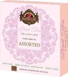 BASILUR Gift Pink Tea Assorted přebal 40 gastro sáčků