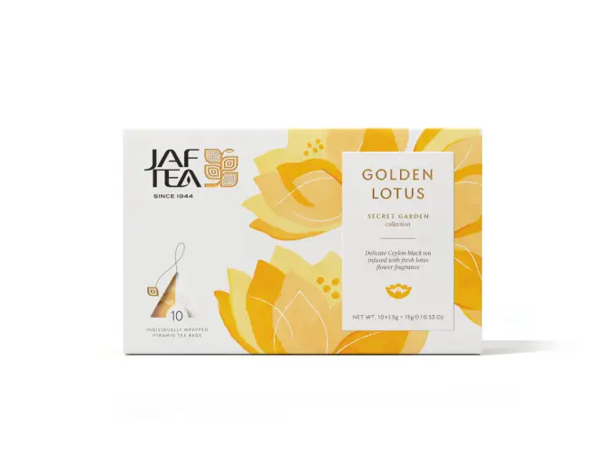 JAFTEA Secret Garden Golden Lotus pyramidové sáčky 10x1,5g