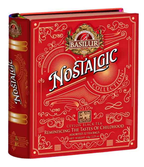 BASILUR Nostalgic Book Assorted plech 32x2g