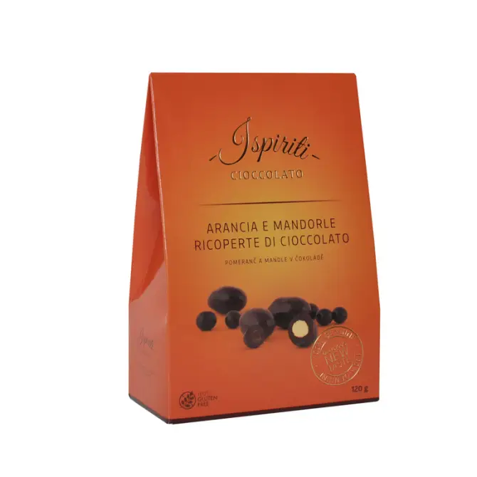 ISPIRITI Pomeranč a mandle v hořké čokoládě 120g