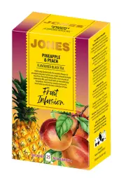 JONES Black Pineapple & Peach přebal 25x2g