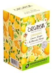 ORGANSIA BIO Lemon Ginger & Manuka Honey přebal 18x1,8g