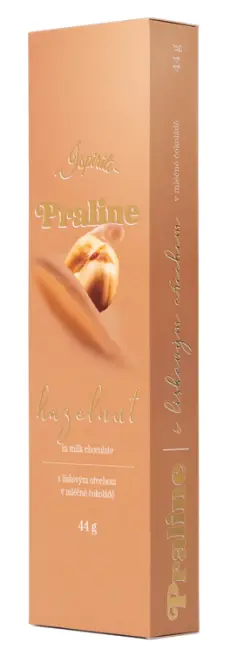 ISPIRITI PRALINE s lískovým ořechem v mléčné čokoládě 44g