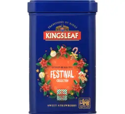 KINGSLEAF Xmas Festival Sweet Strawberry plech 50g