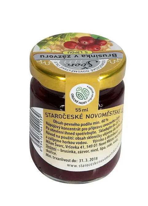 Pečený čaj Brusinka v zázvoru 60ml