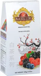 BASILUR- White Tea Forest Fruit papír 100g